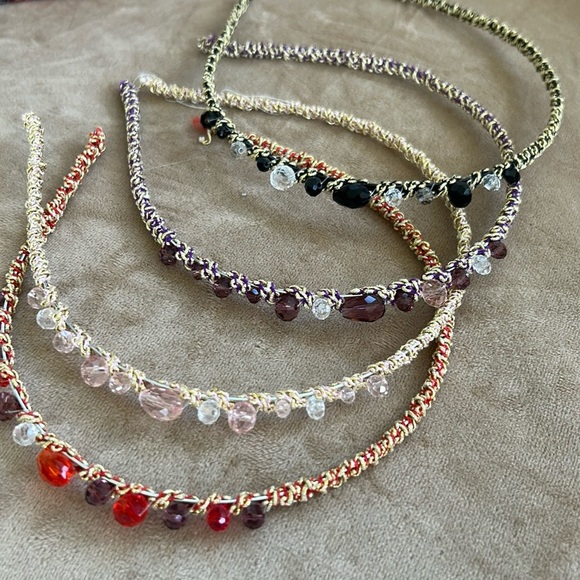 NWOT Beaded Headbands in Various Colors - Picture 2 of 3